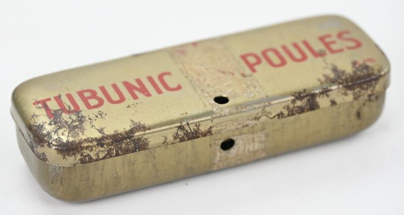 British WW2 RAF First Aid Morphine Tin Can with Content