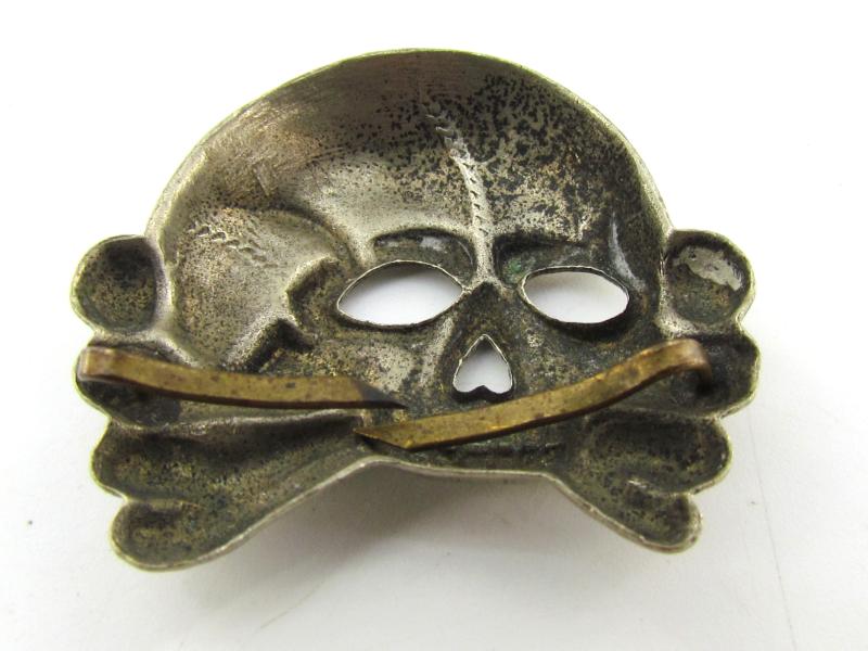 Early Allgemeine SS visor cap skull