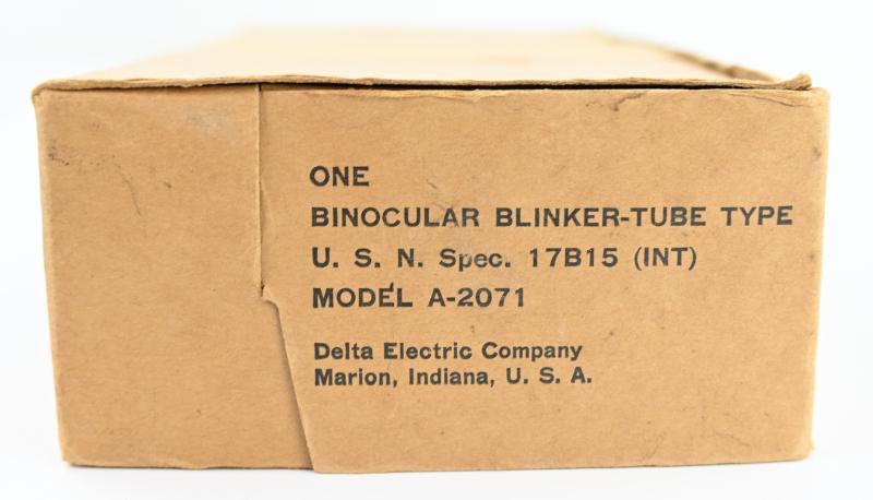 US Navy WW2 Blinker Binoculair Light in Case