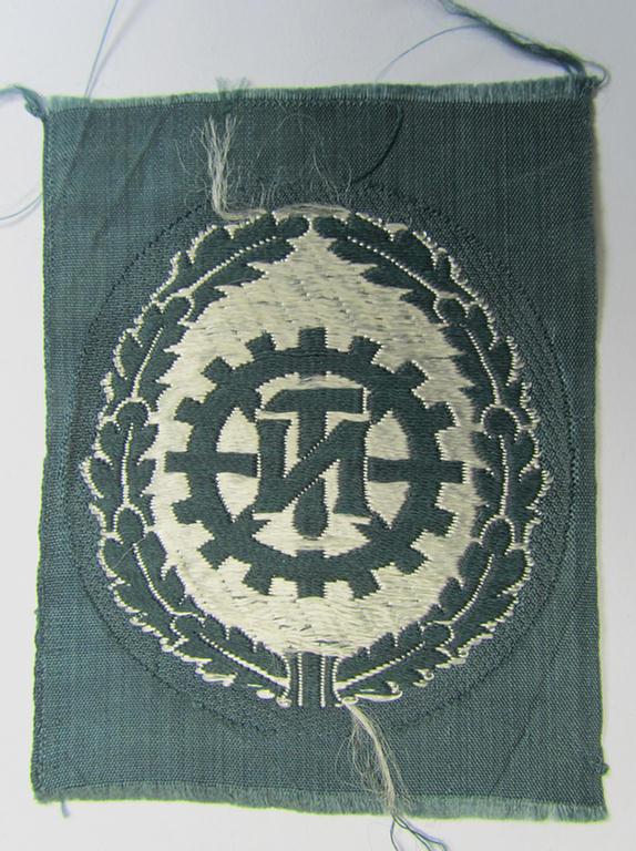 Neat - and not that commonly encountered! - WH (Heeres) 'BeVo'-woven-, trade- and/or special-career insignia, as was intended for usage by the: 'Technischen Truppen' (ie. former members within the: 'Technische Nothilfe')