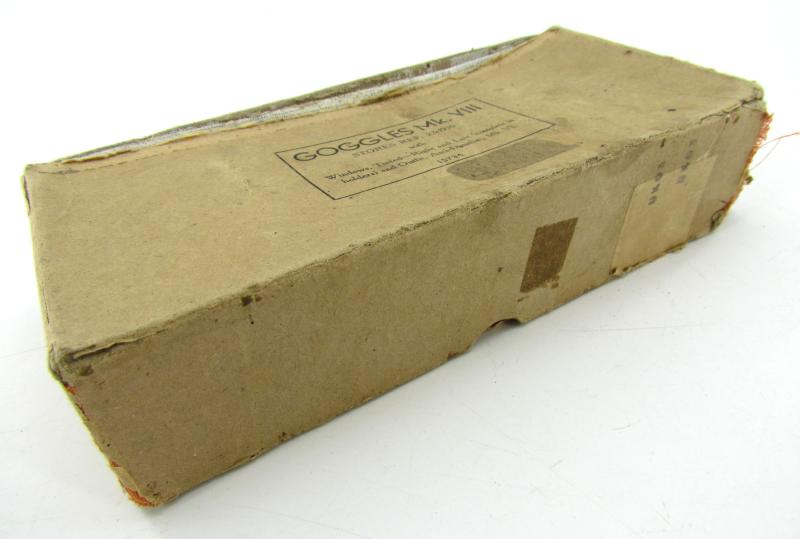 British WWII RAF MKVIII Flying Goggles Box
