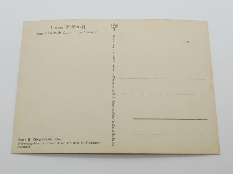 Postcard : Unsere Waffen-SS
