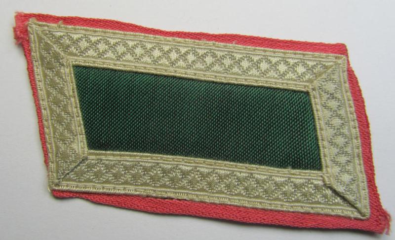 Superb - and fully matching! - pair of (partly) 'BeVo'-woven, NCO-type 'Ostvölker'-collar-tabs as was intended for an: 'Georgischer'-volunteer within the 'Deutsche Wehrmacht' (ie. 'Zugführer' within the: 'Georgisches Legion')