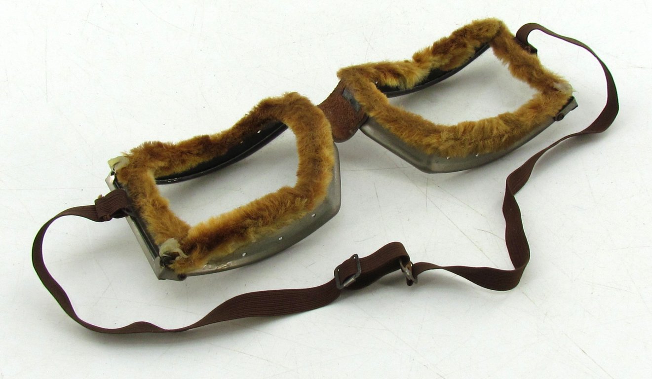 WWI Aviator Goggles in original cardboard box