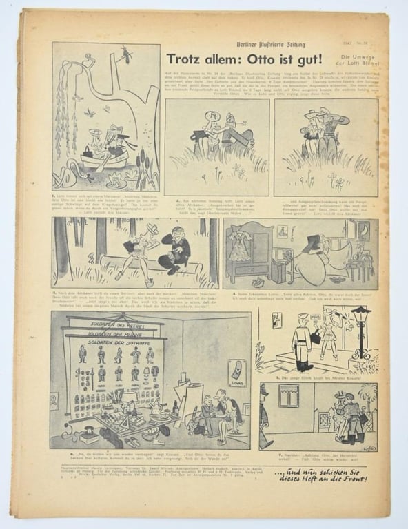 German Berliner Illustrierte Zeitung Newspaper 1942
