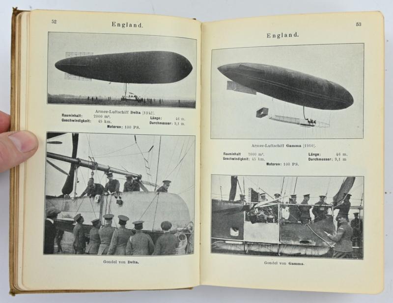 German WW1 Pocketbook 'Airplane Identification' 1914