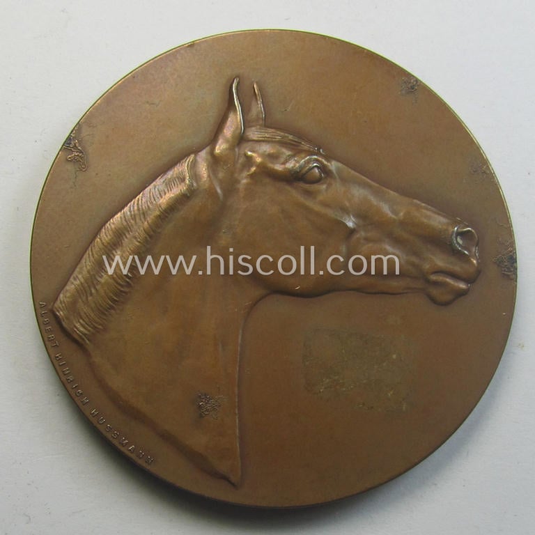 Superb - and very scarcely found! - 'Reichsnährstand'- (ie. 'RNSt.'-) related honorary-plaque (ie. 'Erinnerungs- o. nichttragbare Plakette') entitled: 'Der Reichsminister für Ernährung und Landwirtschaft - Für Süchterliche Leistungen'