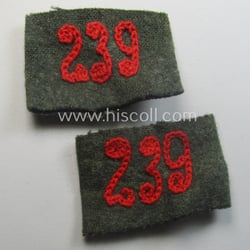 Pair of WH (Heeres) 'Artillerie'-related, so-called: regimental shoulderstrap-'slip-ons'...