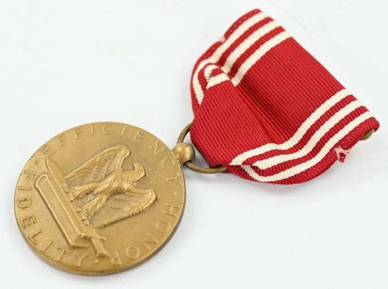 US WW2 Named Good Conduct Medal in Box