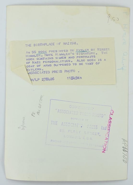 Allied WW2 Press Photo 'Nazi Memoriables'