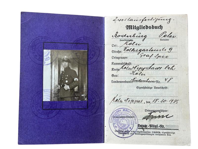 Stahlhelm-bund Membership Book