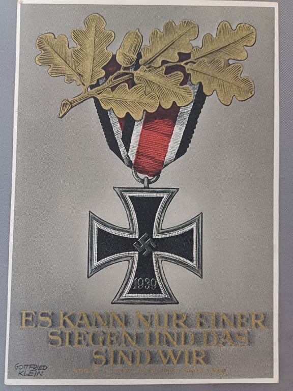 Iron cross second class EK2 postcard