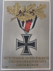 Iron cross second class EK2 postcard