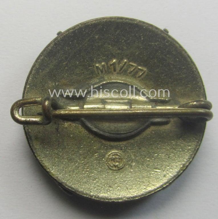 HJ ('Hitlerjugend') so-called: 'HJ-Schiessauszeichnung' (or: HJ shooting- ie. marksmans'-badge) being a nicely maker- (ie. 'RzM - M1/77'-) marked example