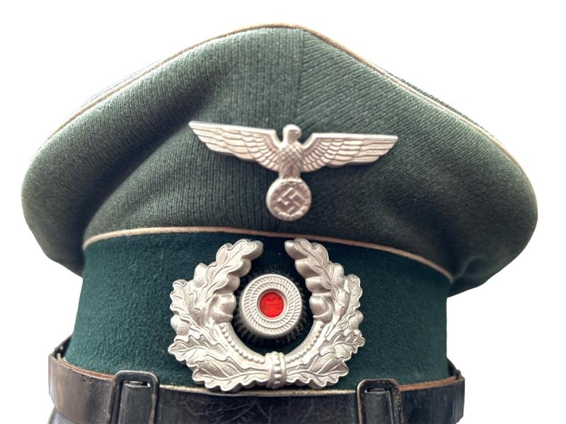 Wehrmacht Infantry EM/NCO Visor Cap , Unit marked
