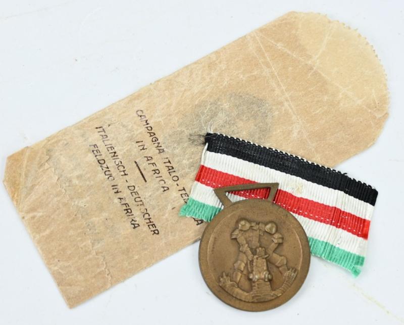 German WH Italian Campaign medal with Pouch