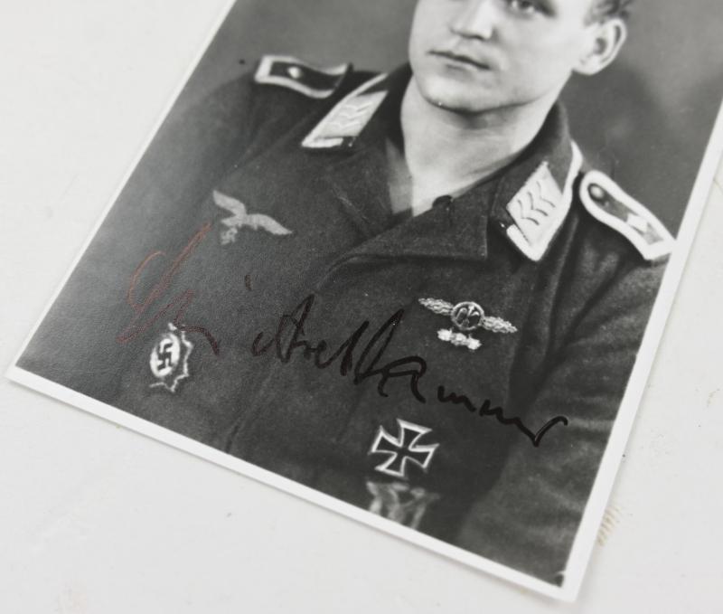Signature of Luftwaffe KC Recipient 'Erich Axthammer'