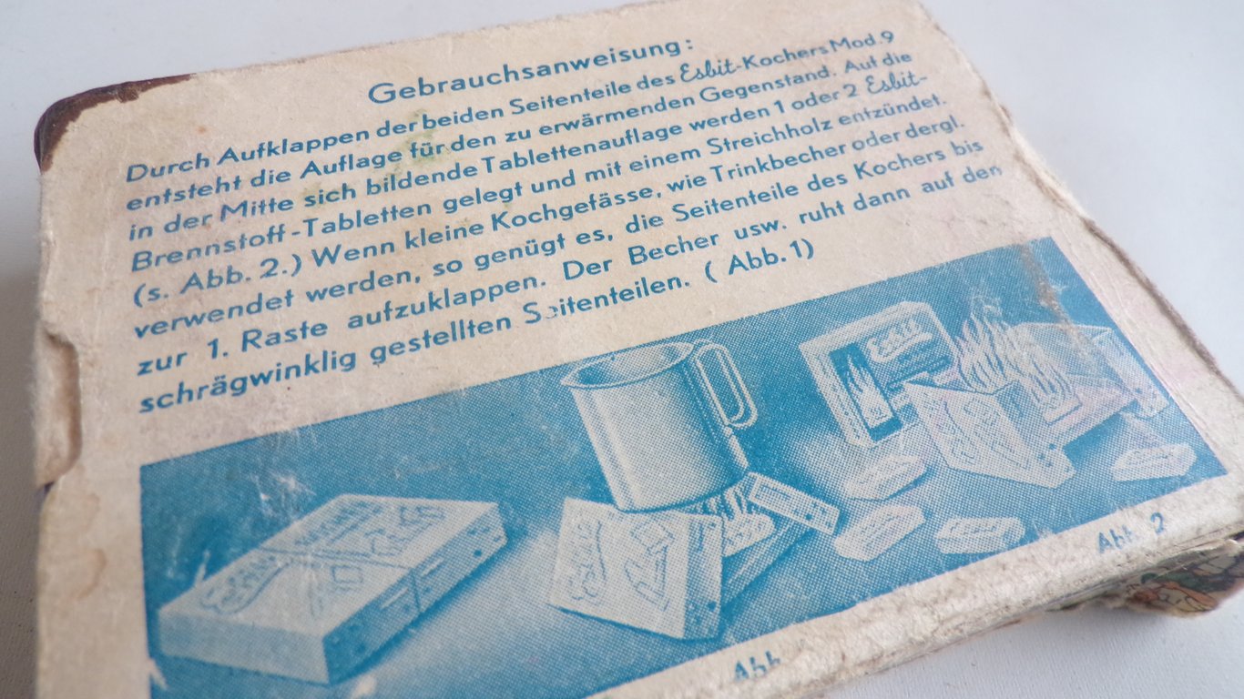 Whermacht Esbit Kocher Set