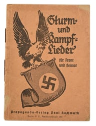 German NSDAP Songbook 'Sturm-und Kampflieder'