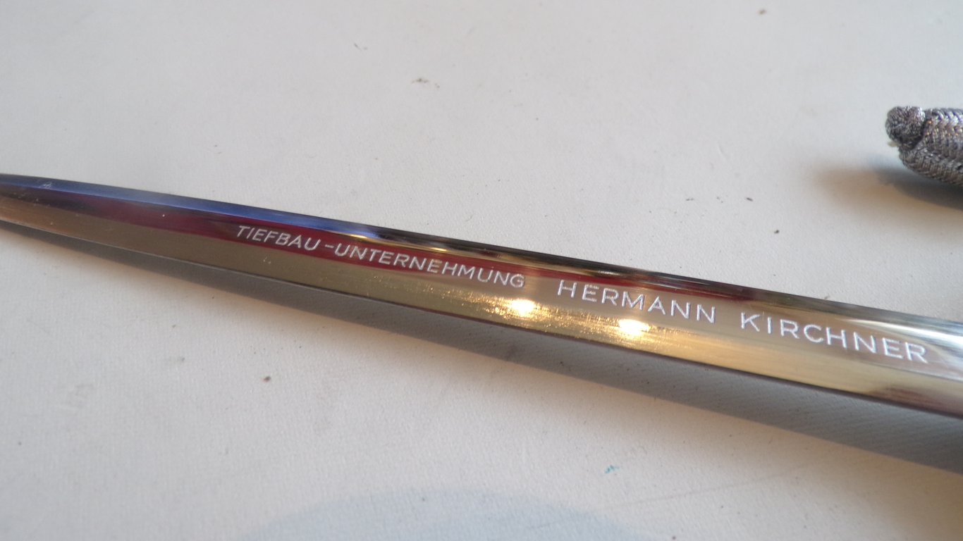 Rare Named Miniature 2nd Model Luftwaffe Dagger