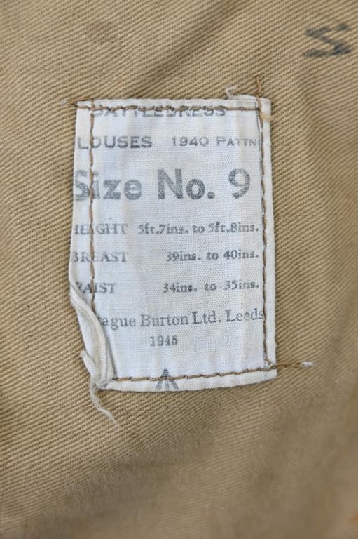 British WW2 Controle Commission Germany Battledress 1945