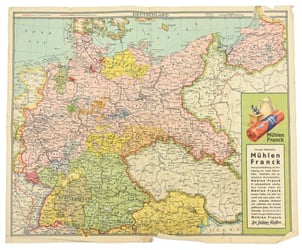 German Third Reich Era Mapcard 'Deutschland'