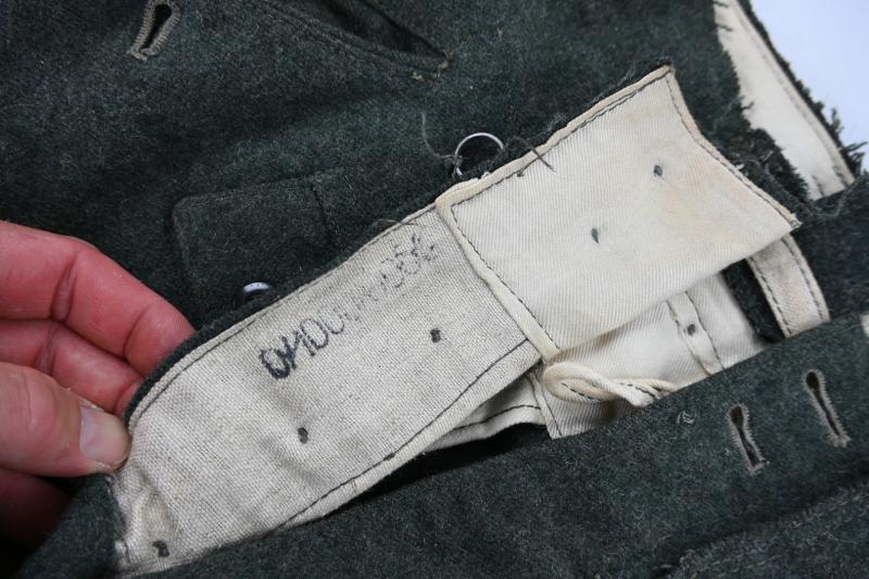 German WH/SS M43 EM Combat Trousers