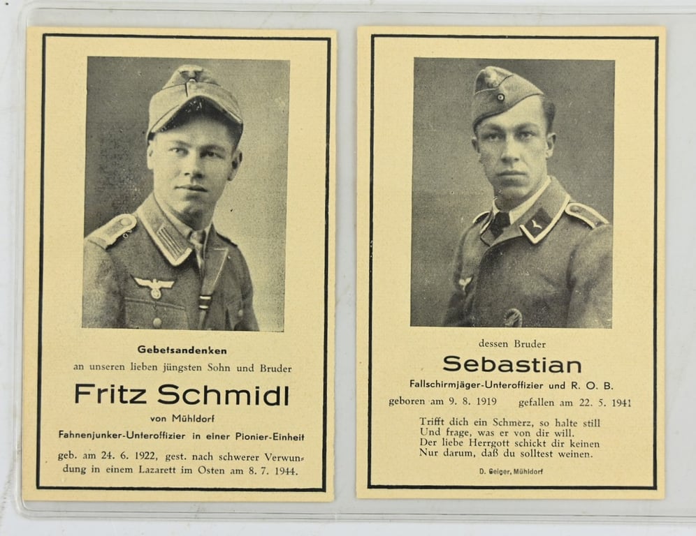 German LW FSJ Deathcard Set