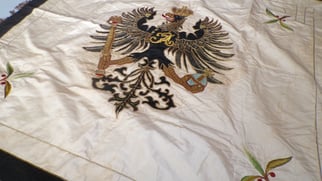 Imperial Prussian Silk Fahne Gold Bullion 1872