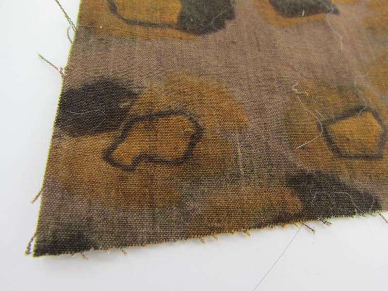 Original Waffen SS Oak B Camouflage Part of Smocks, Zeltbahn etc.