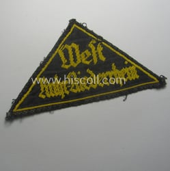 'HJ' ('Hitlerjugend') district-triangle (ie. 'Gebietsdreieck') entitled: 'West Ruhr-Niederrhein'...