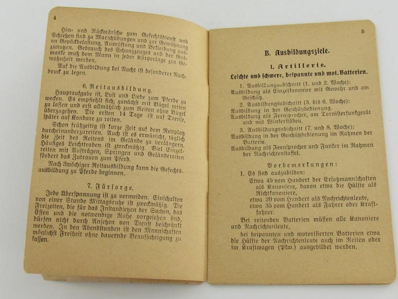 Wehrmacht short training in the active group