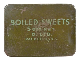 British WW2 Boiled Sweets Tin Can
