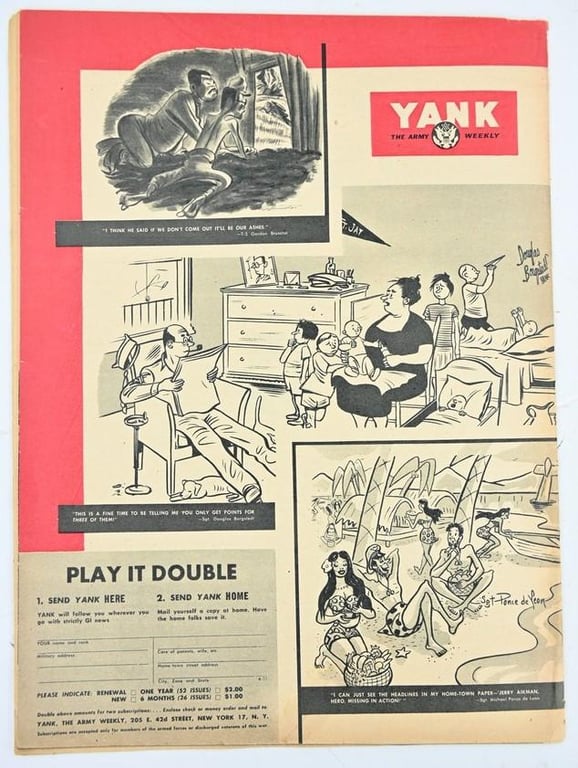 US WW2 Yank Magazine August 31st, 1945