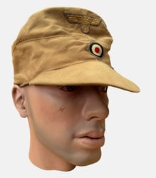 Kriegsmarine Tropical Field Cap (Tropenfeldmütze) – 'BAW' Marked