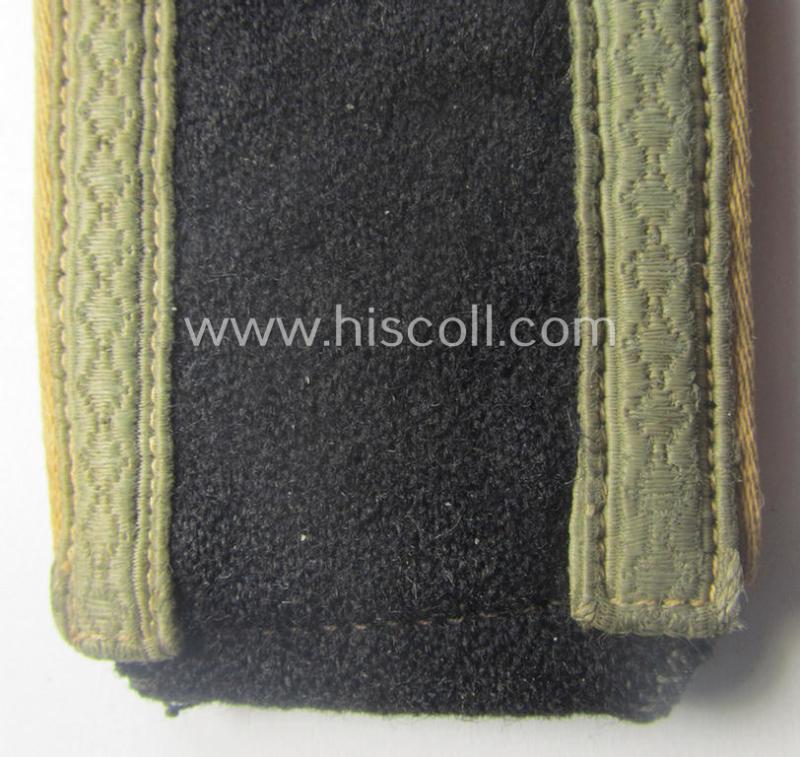 Single, Waffen-SS NCO-type shoulderstrap: 'SS-Unterscharführer' who served within the: 'SS-Infanterie-Trpn.'