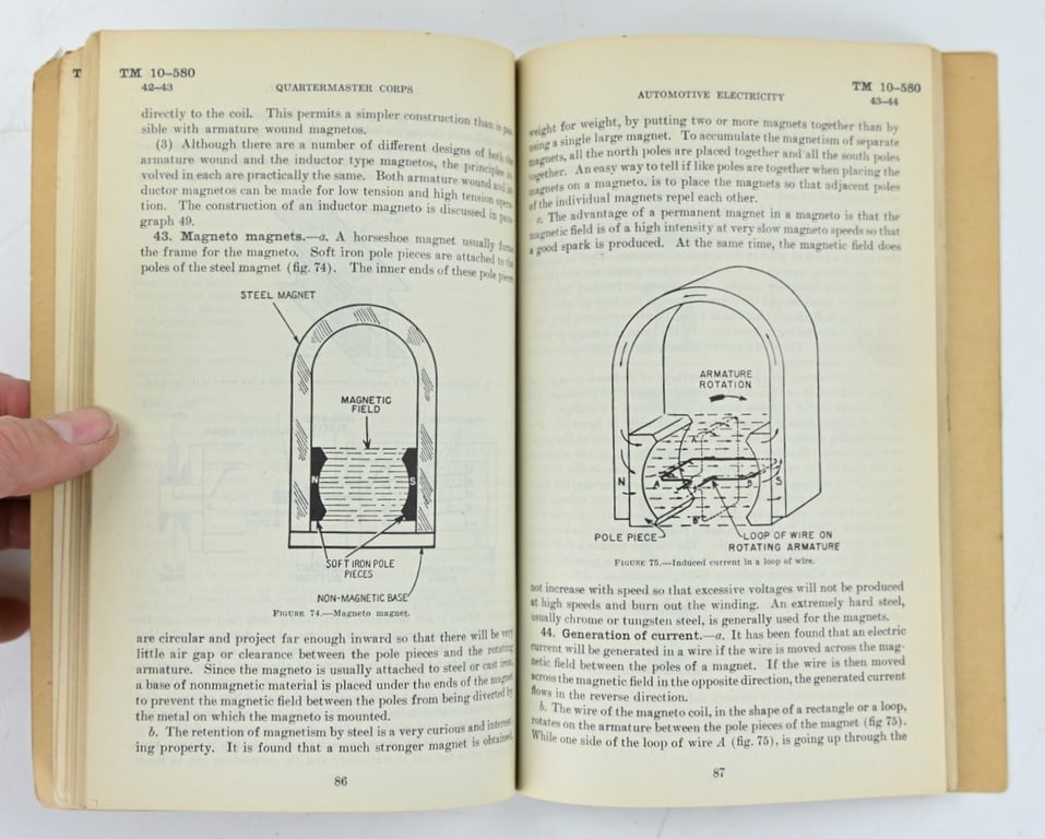 US WW2 Technical Manual TM 10-580 Automotive Electricity