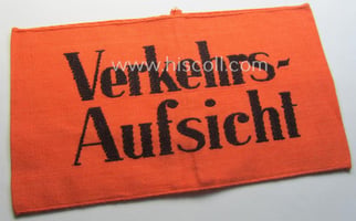 WH (Heeres) related armband (ie. 'Armbinde') entitled: 'Verkehrs-Aufsicht'...