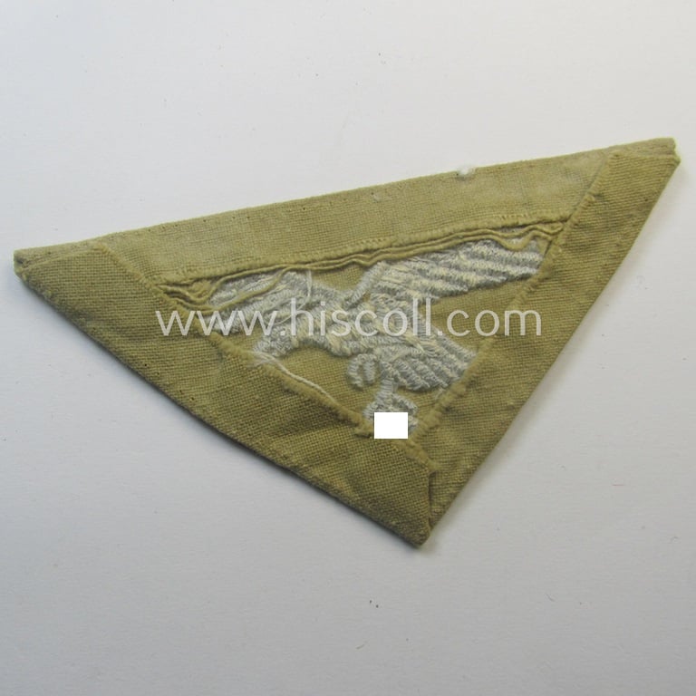 Truly used- and/or carefully shirt-removed, WH (Luftwaffe) 'tropical'-issued breasteagle as was intended for usage onto the tropical-shirts