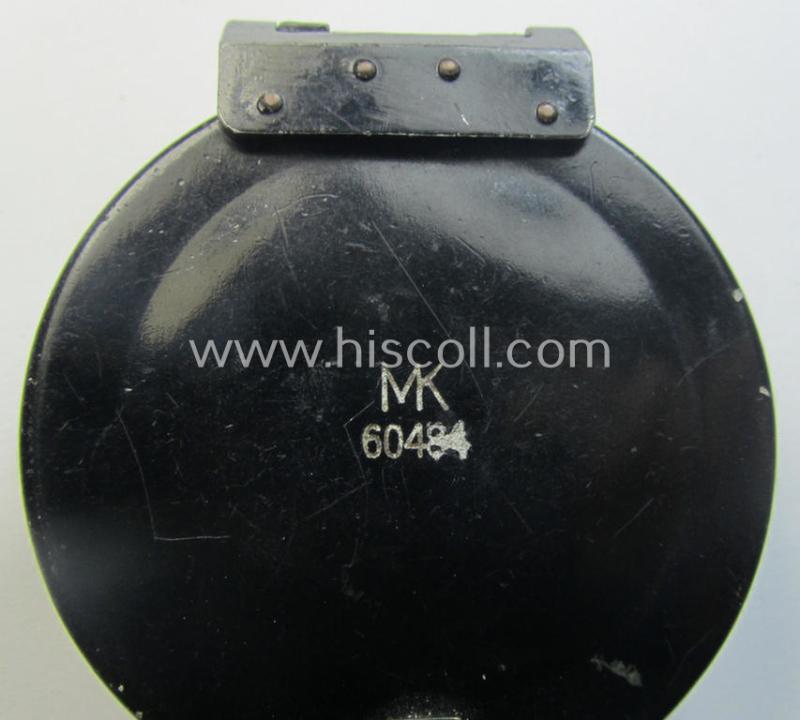 'Standard-issue'-pattern and/or (typical) black-coloured (and/or partly aluminium-based!), WH compass (ie. 'Marschkompass') being a non-marker-marked example that is individually numbered: '60484'