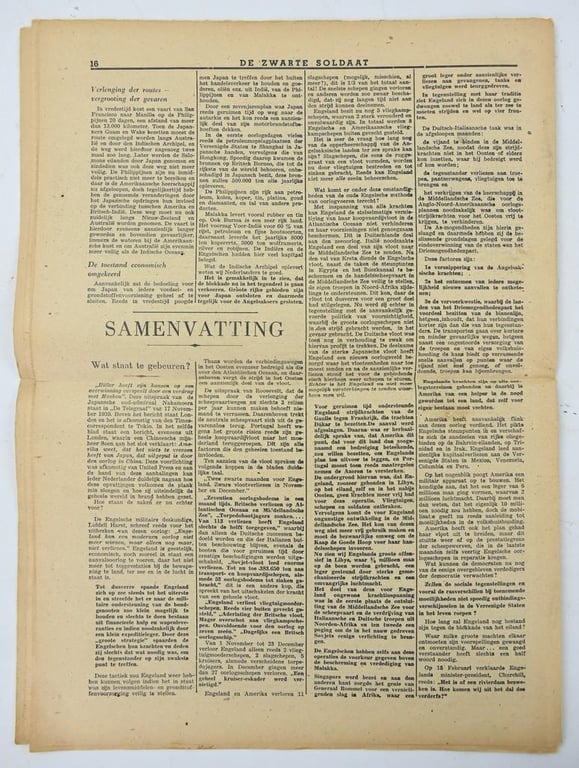 Dutch SS Magazine 'De Zwarte Soldaat' 1942