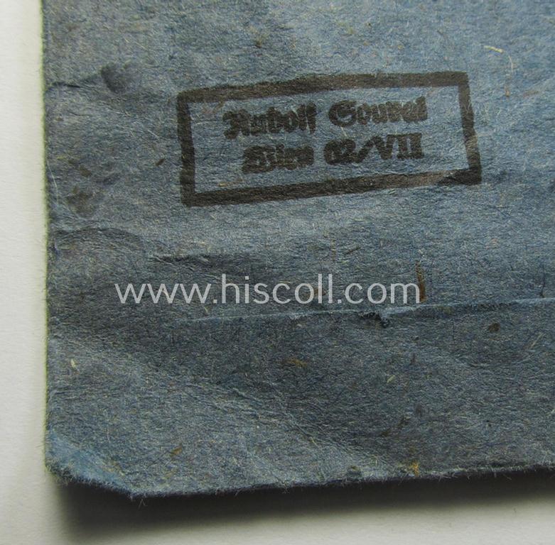 Superb - and 'virtually mint'! - 'Eisernes Kreuz 2. Kl.' (ie. Iron Cross 2nd Class) being a non-maker-marked example that comes stored in its period 'Zellstoff'-based pouch as was produced by the: 'Rudolf Souval'-company