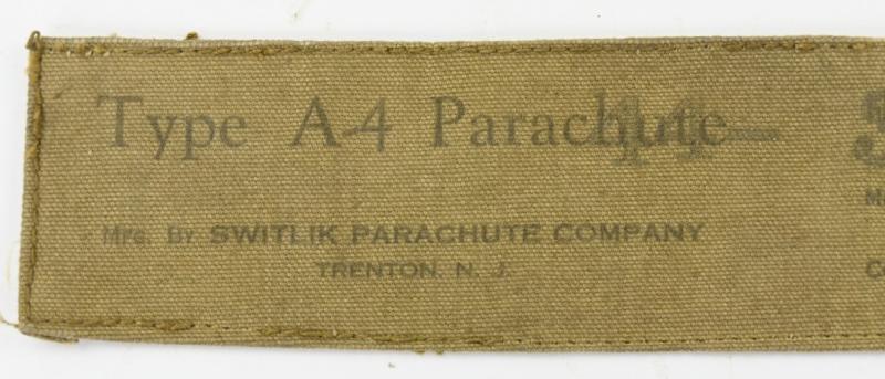 USAAF Type A-4 Parachute Chest Pack Marking