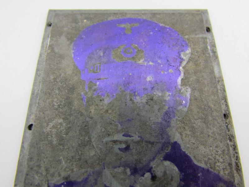 Original German Newspaper Photo “Druckplatte” (printing plate)