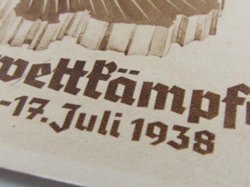 SA postcard - Reichswettkämpfe, Berlin 1938