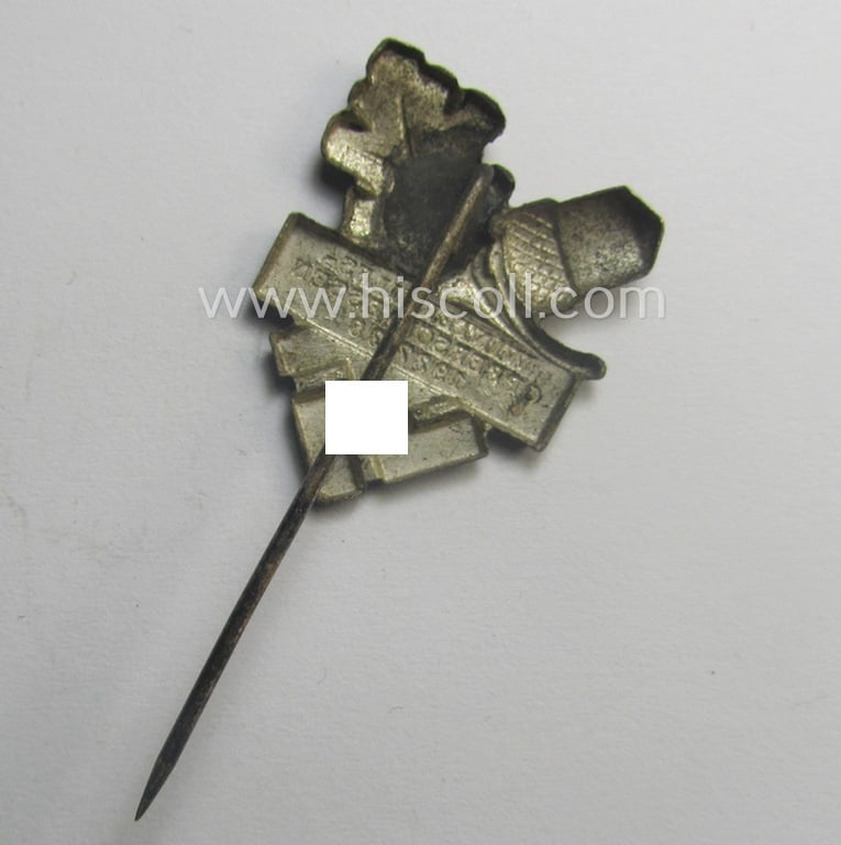 WHW- (ie. 'Winterhilfswerke'- ie. 'Opferschiessen'-) related commemorative lapel-pin entitled: 'Winterhilfs-Opferschiessen - 1938-39'