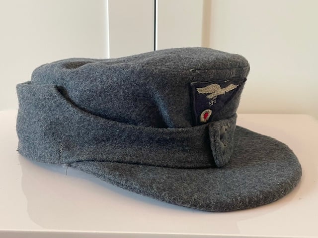 GERMAN WWII LUFTWAFFE M43 CAP DATED 1944.