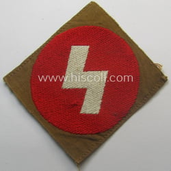 Moderately used, DJ (ie. 'Deutsches Jungvolk') arm-badge as...