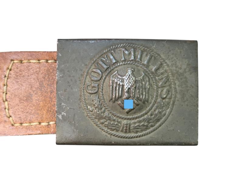 WH (HEER) Steel Belt Buckle  '' H. Arld ''