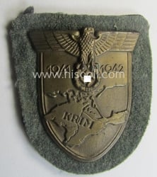 WH (Heeres ie. Waffen-SS) 'Krim'-campaign-shield (as was produced...